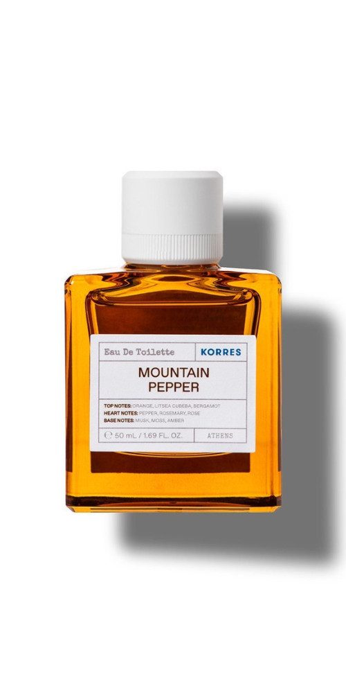 Korres Eau de Toilette Mountain Pepper 50ml, Griechische Tradition und moderne Wissenschaft