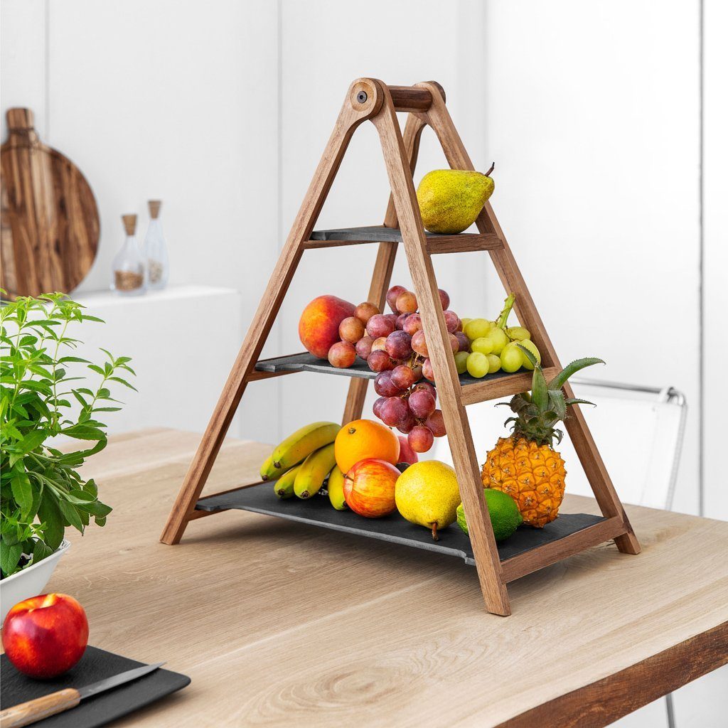Villeroy & Boch Etagere Artesano Original Etagere, (1-tlg), Schiefer, 1 Stck, Handwäsche empfohlen