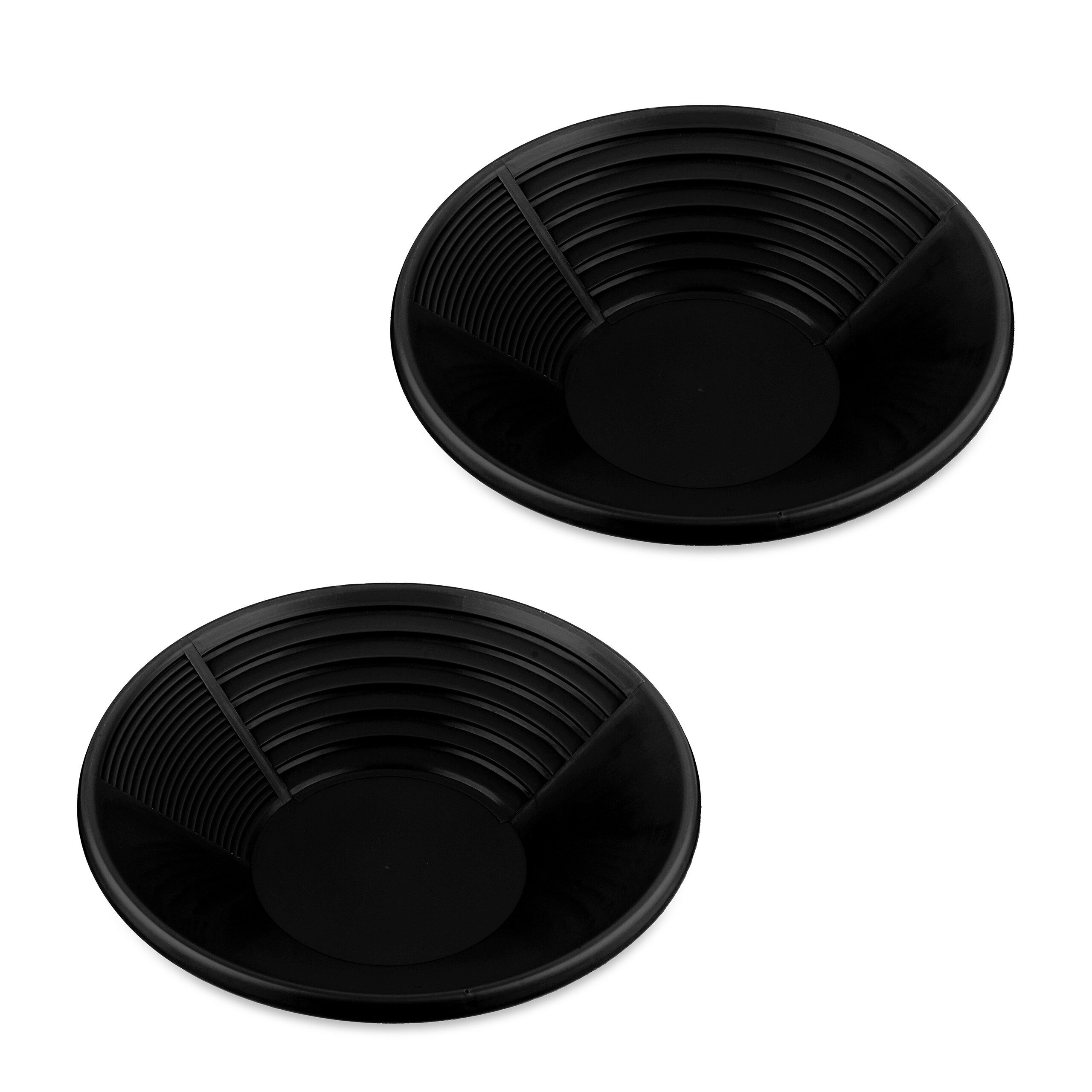 relaxdays Waschbecken Schwarze Goldwaschpfanne 2er Set (2er Set) günstig online kaufen