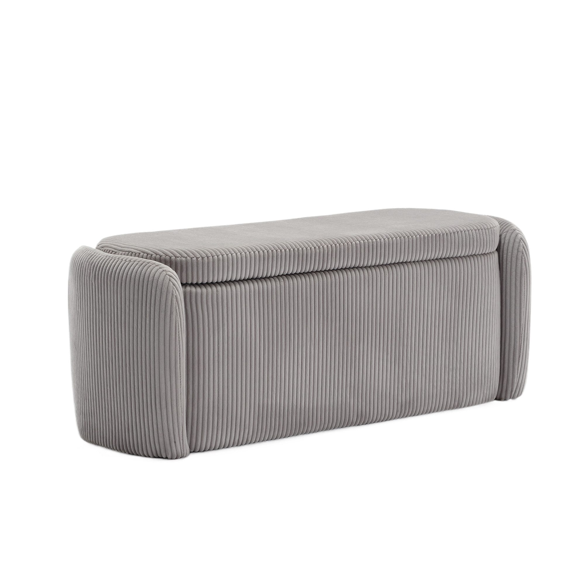 Sitzbank Nachttischhocker Polsterbank mit Stauraum für Schlafzimmer, 112*41*42