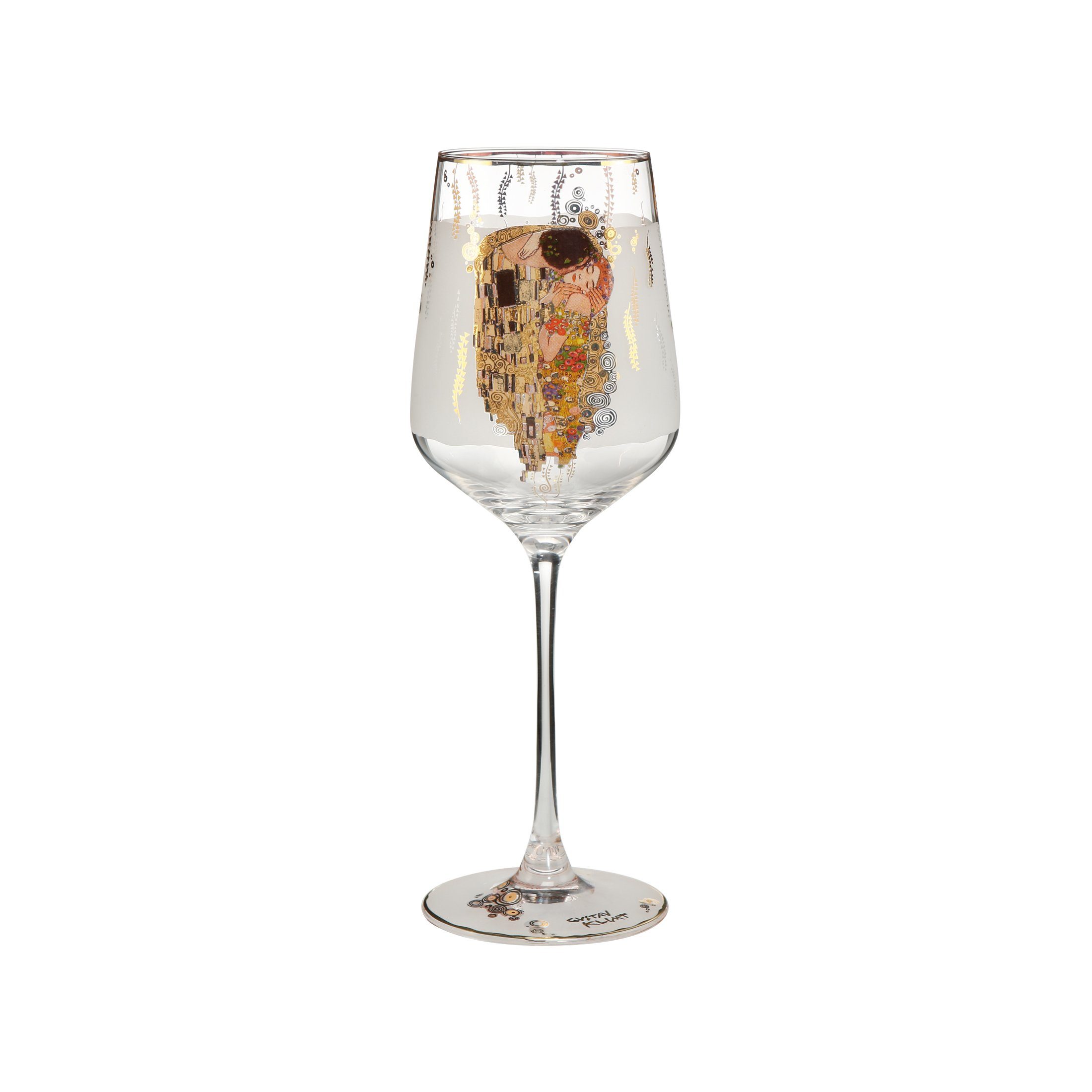 Goebel Weinglas Weinglas Artis Orbis Der Kuss Gustav Klimt, Glas