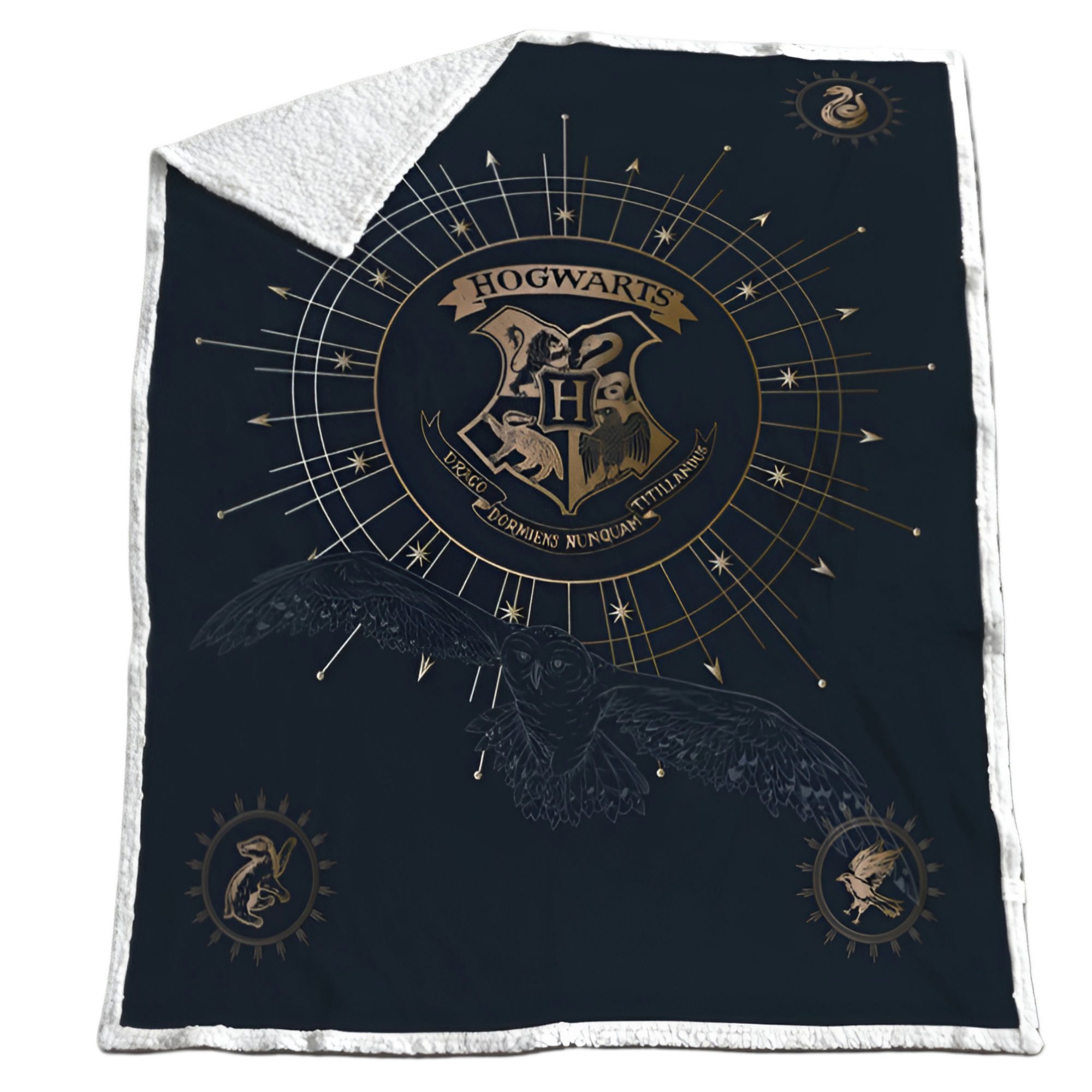 Wohndecke Harry Potter Hogwarts Coral Decke warme Kuscheldecke 130x170 cm, günstig online kaufen