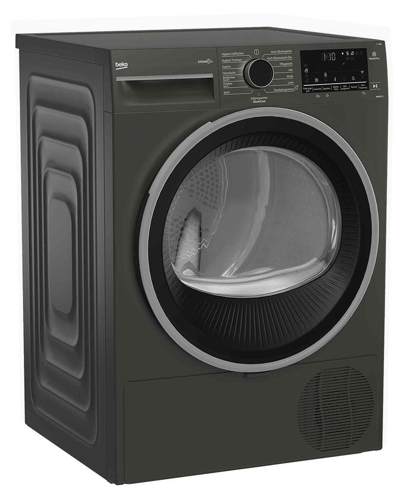 BEKO Wärmepumpentrockner BMG7TDT8820R, HomeWhiz, Leise-Programm, Knitterschutz