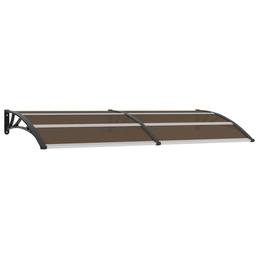 vidaXL Vordach 240 x 100 cm Türvordach Schwarz 240x100 cm PC Balkon Terrasse