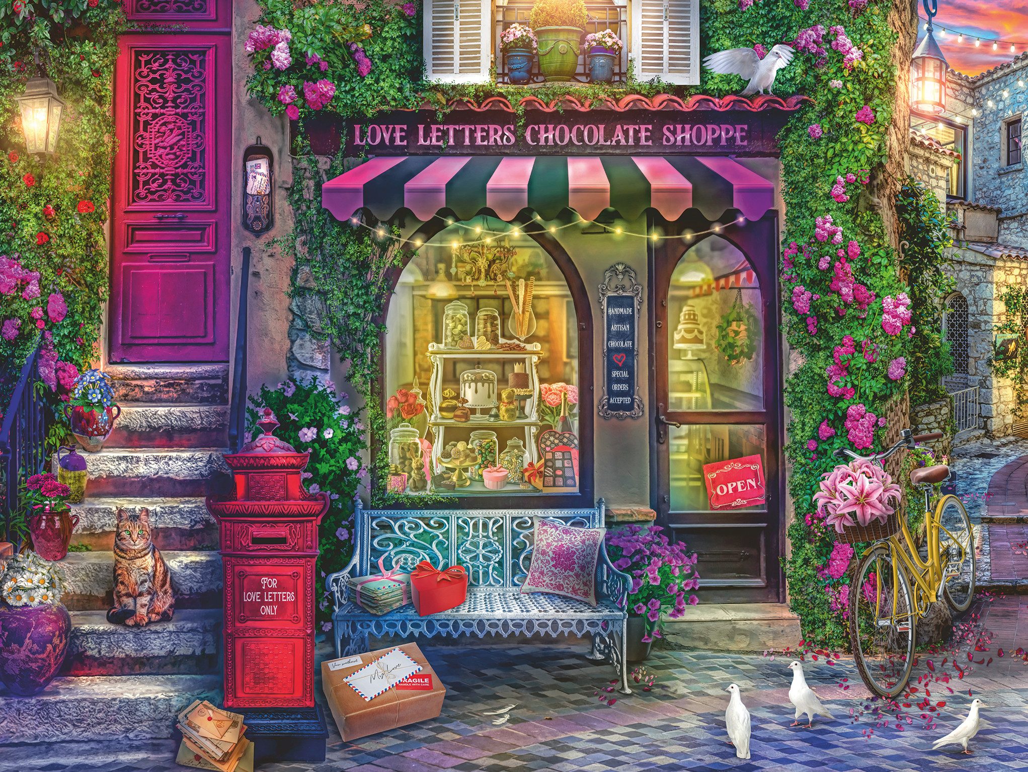 Ravensburger Puzzle Liebesbriefe und Schokolade, 1500 günstig online kaufen