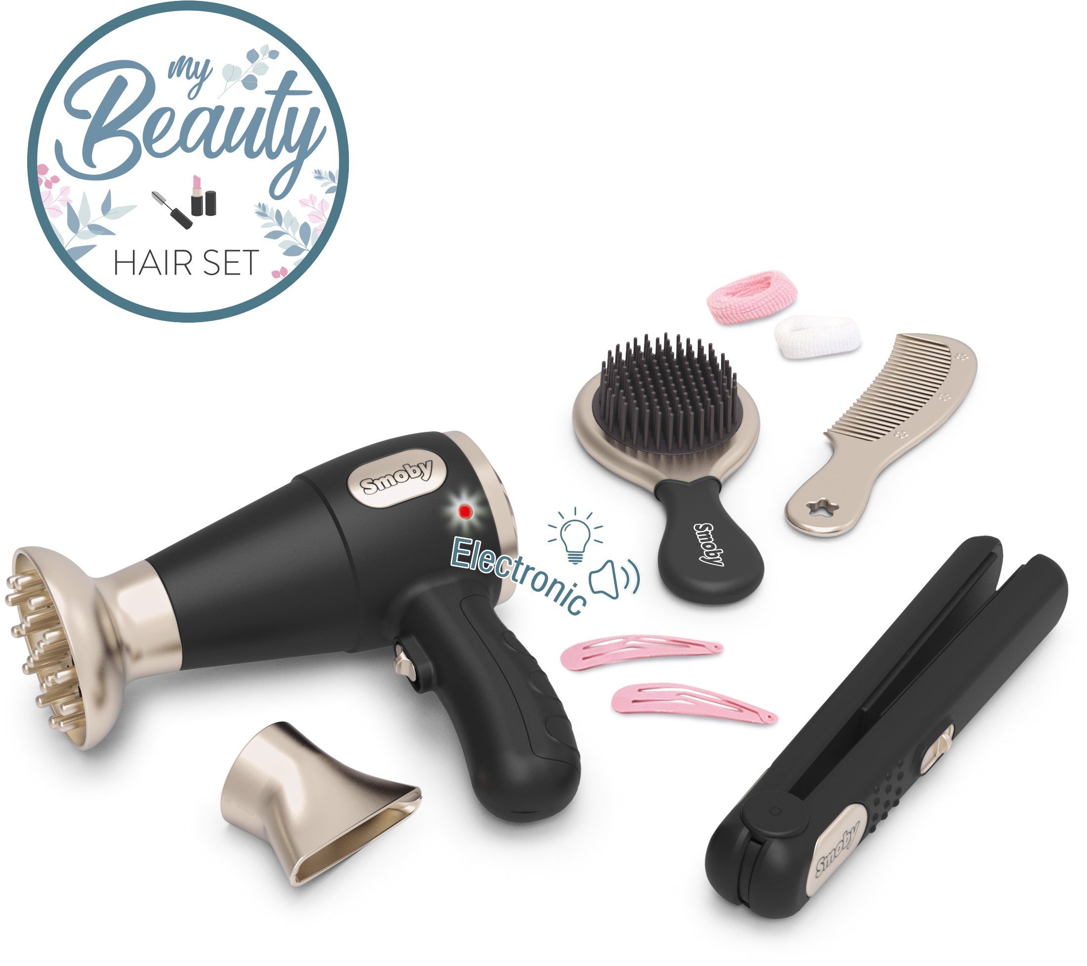 Smoby Spielzeug-Frisierkoffer My Beauty Frisierset, inkl. Fön mit Licht & Sound