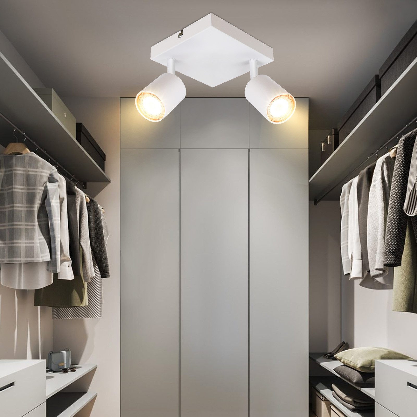 Nettlife Deckenstrahler Schwarz GU10 Modern Wohnzimmer günstig online kaufen