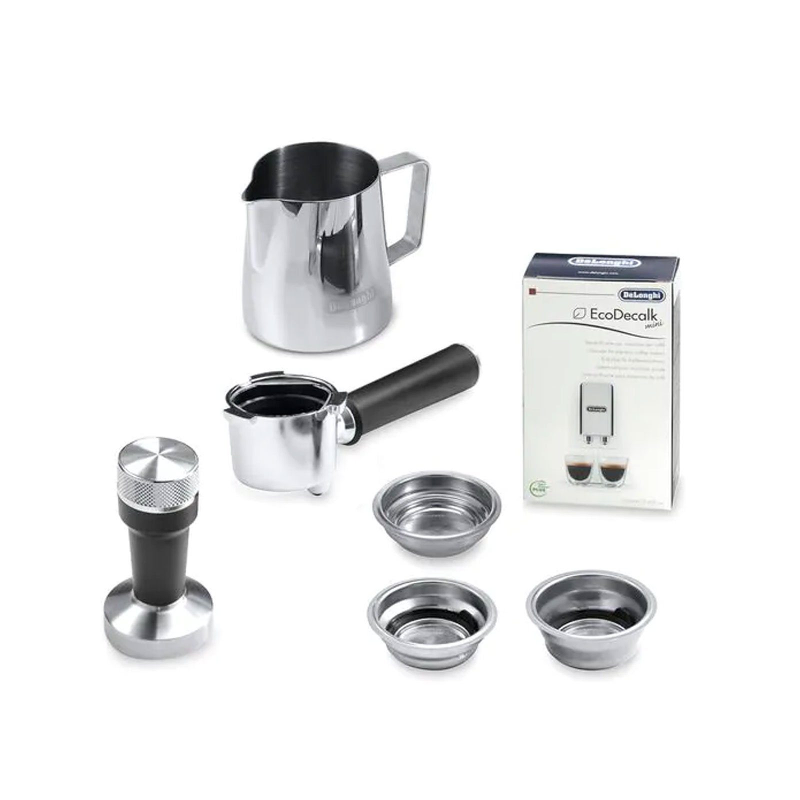 De'Longhi Siebträgermaschine EC885.M, 15 bar, Milchschaumdüse, Barista, Tamper, Milchkännchen