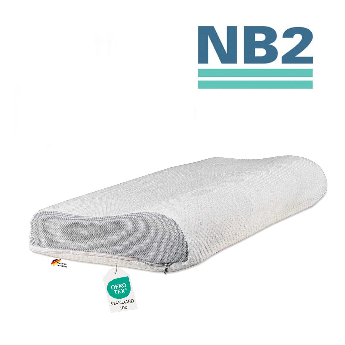 Dormabell Nackenstützkissen Orthopädisches Dormabell Cervical Nackenstützkissen NB2 Talalay Latex, Rückenschläfer, Seitenschläfer