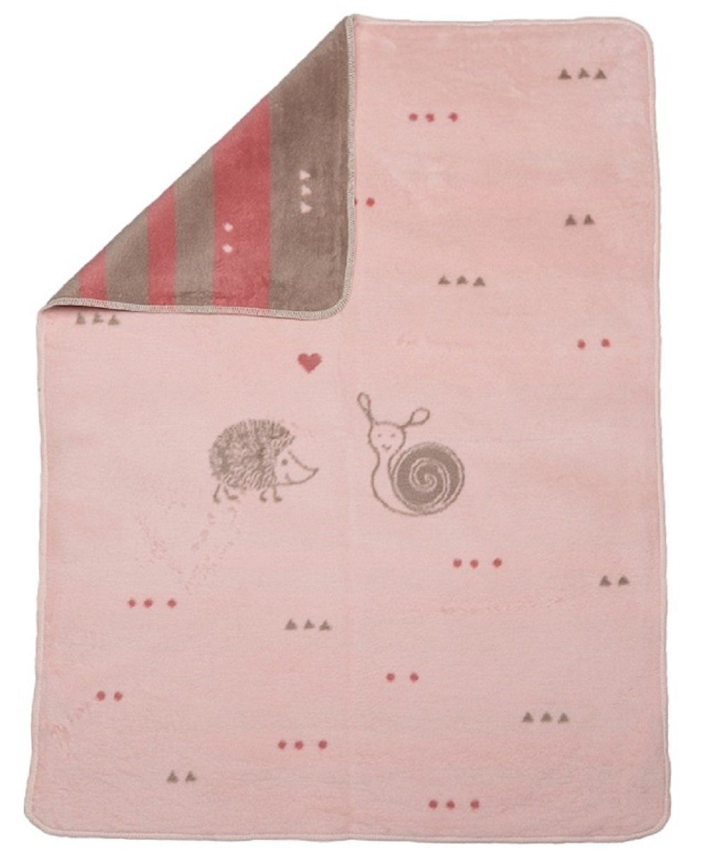 Babydecke David Fussenegger Babydecke Maja 'Igel & Schnecke' 75 x 100