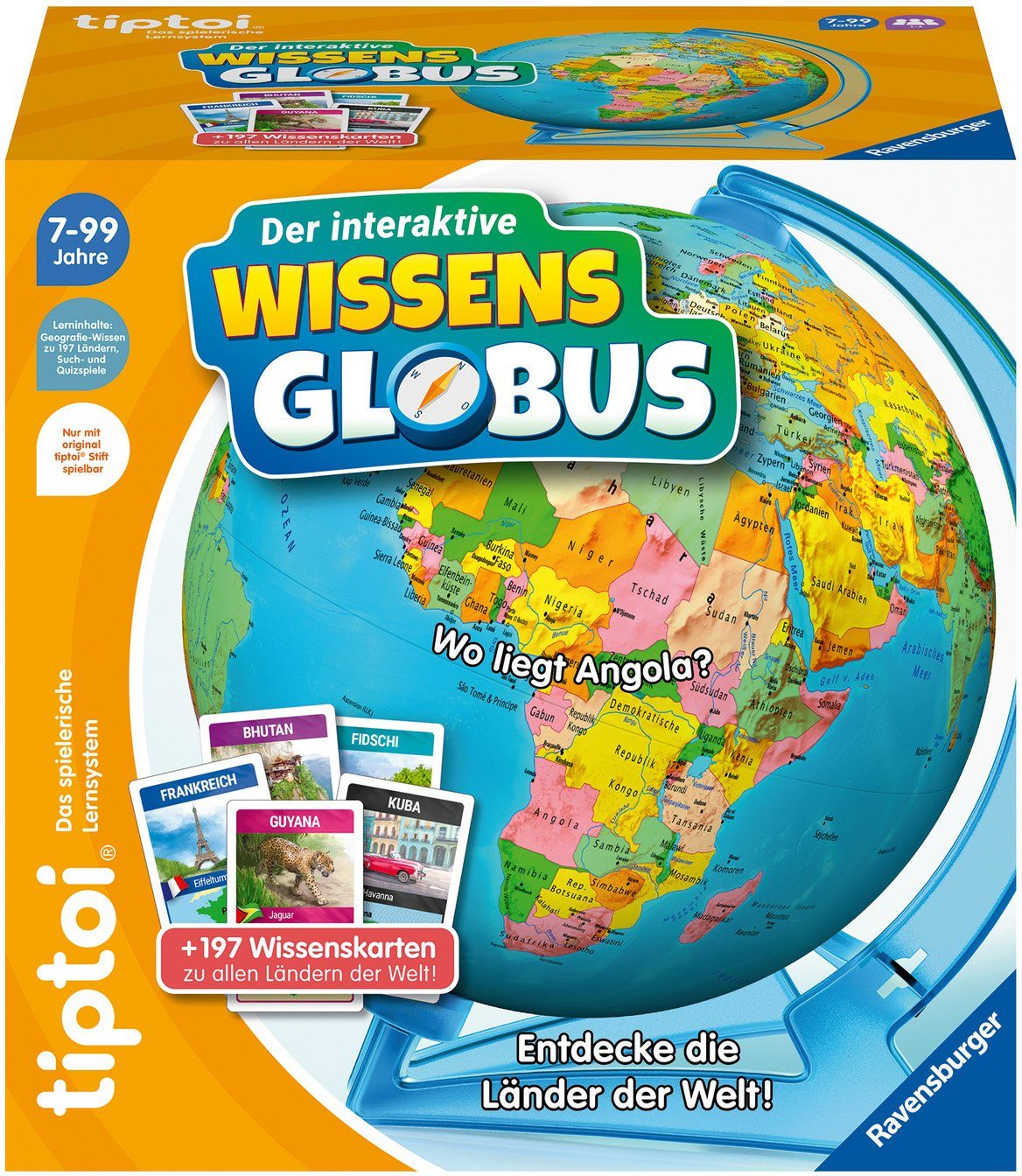Ravensburger Globus tiptoi® Der interaktive Wissens-Globus, Made in Europe