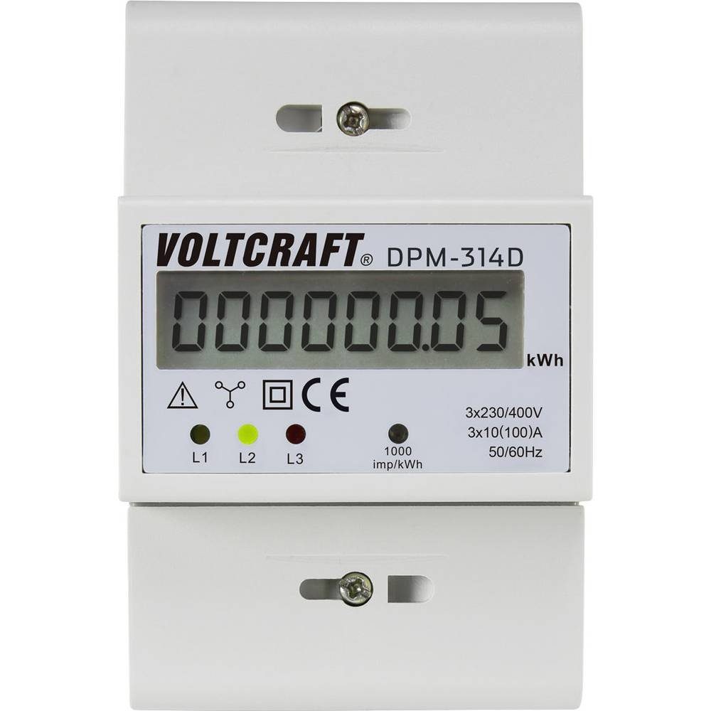 VOLTCRAFT Drehstromzähler Digitaler Drehstromzähler DPM-314D