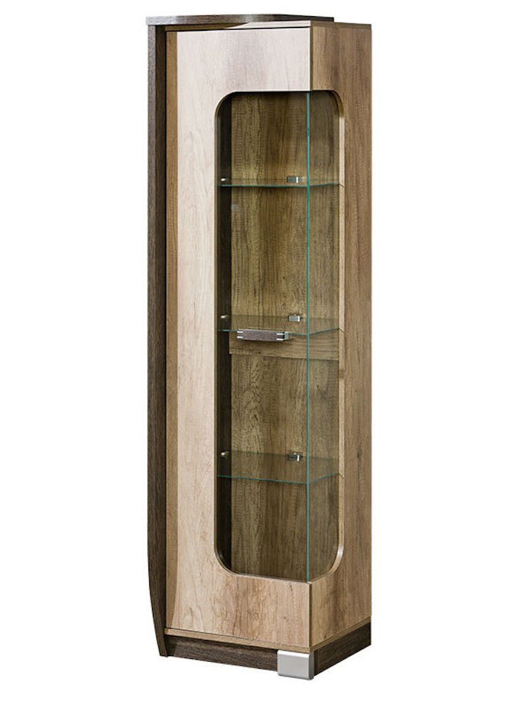 Feldmann-Wohnen Vitrine Romeo 50x46x192,5cm Canyon Eiche Arusha