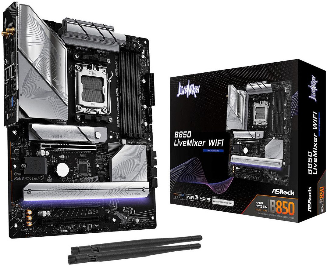Asrock B850 LiveMixer WiFi Mainboard