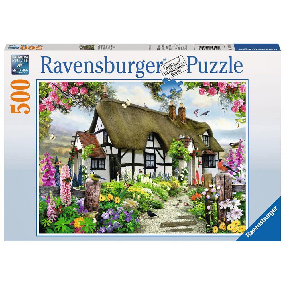 Ravensburger Puzzle Verträumtes Cottage, 500 Puzzleteile