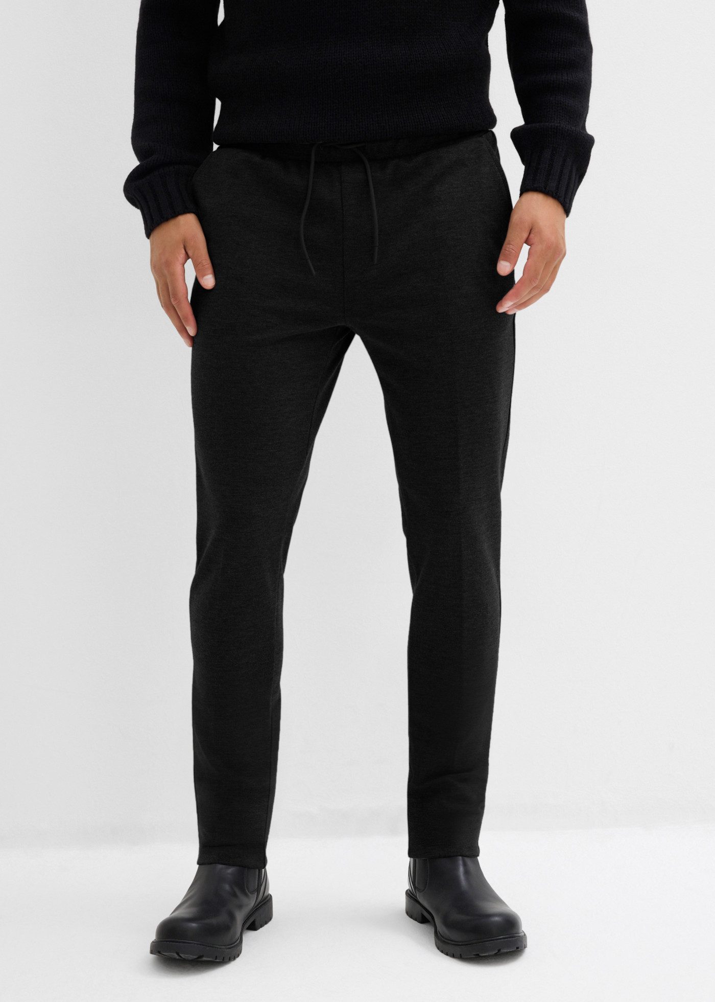 bonprix Schlupfhose in fester Jerseyqualität, Slim Fit, mit Rundumgummizug