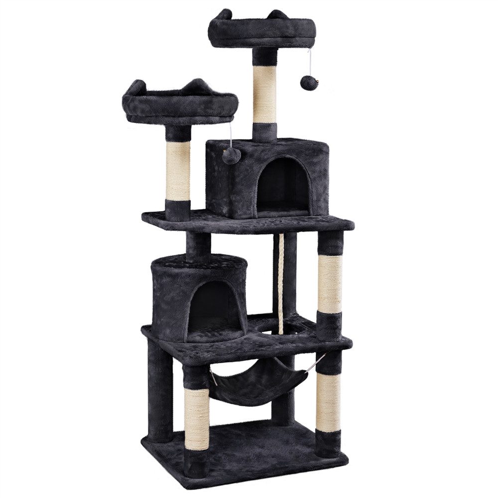 Yaheetech Kratzbaum Katzenbaum 158/179/181 cm, Kletterbaum 2 Aussichtsplatt günstig online kaufen