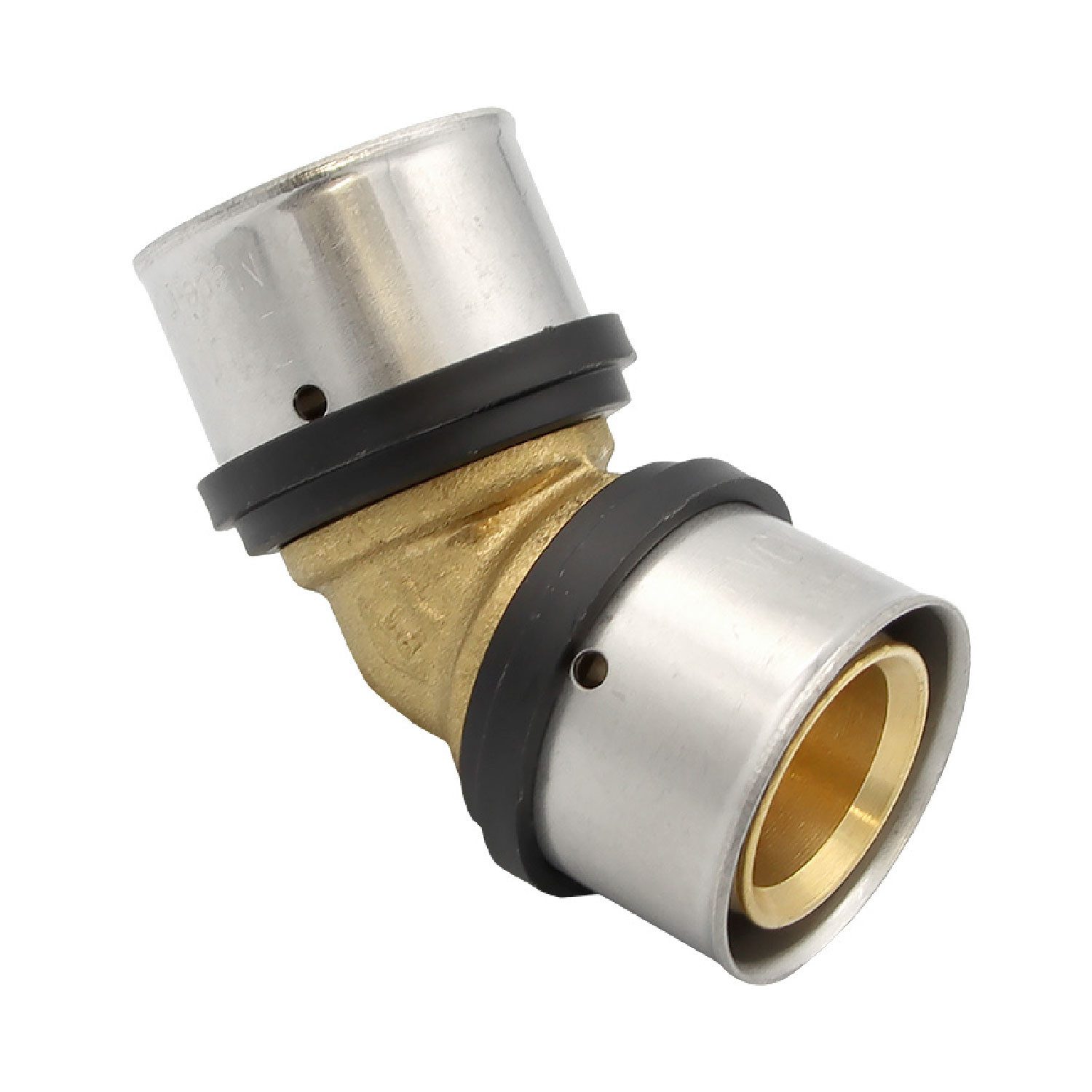 PipeTec Deutschland Pressfitting Pressfitting Winkel 32x3 mm 45° TH Kontur Alu-Verbundrohr