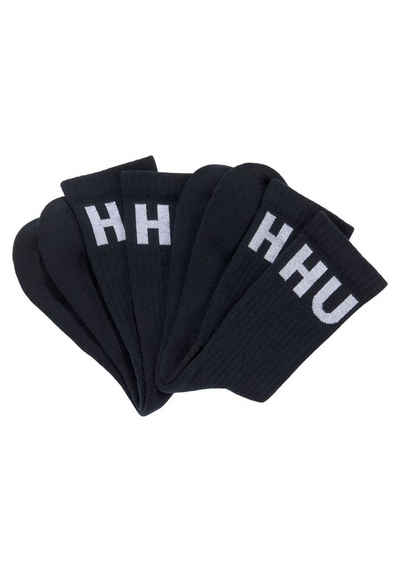 HUGO Socken 2P QS RIB ICONCOL CC (Packung, 2er Pack) mit eingestricktem HUGO Logo