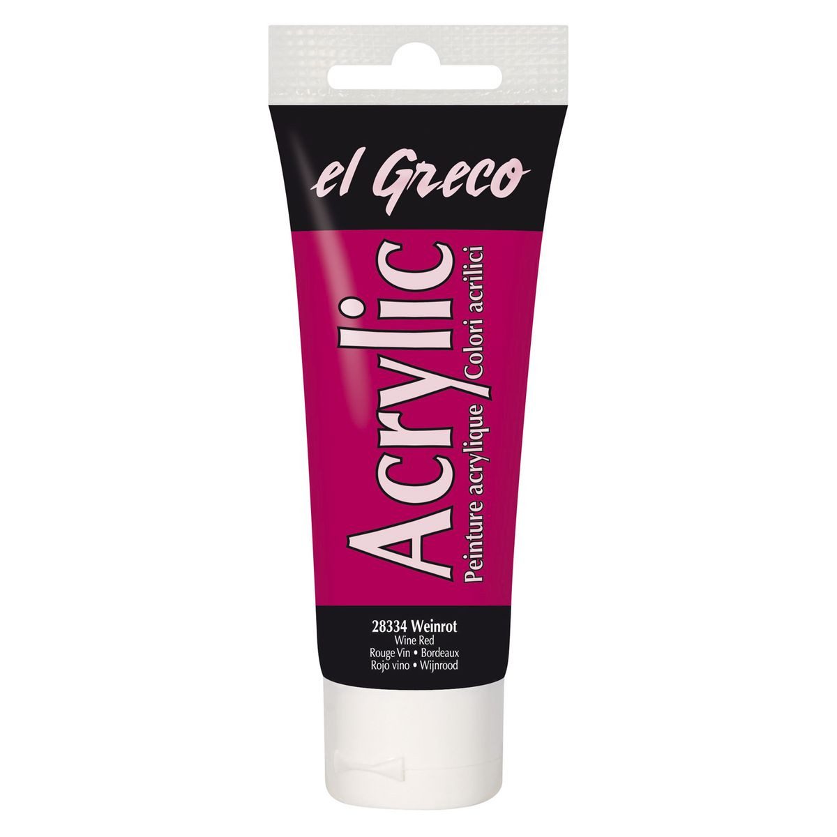 C. KREUL Acrylfarbe KREUL Acrylfarbe eL Greco weinrot 75ml Tube