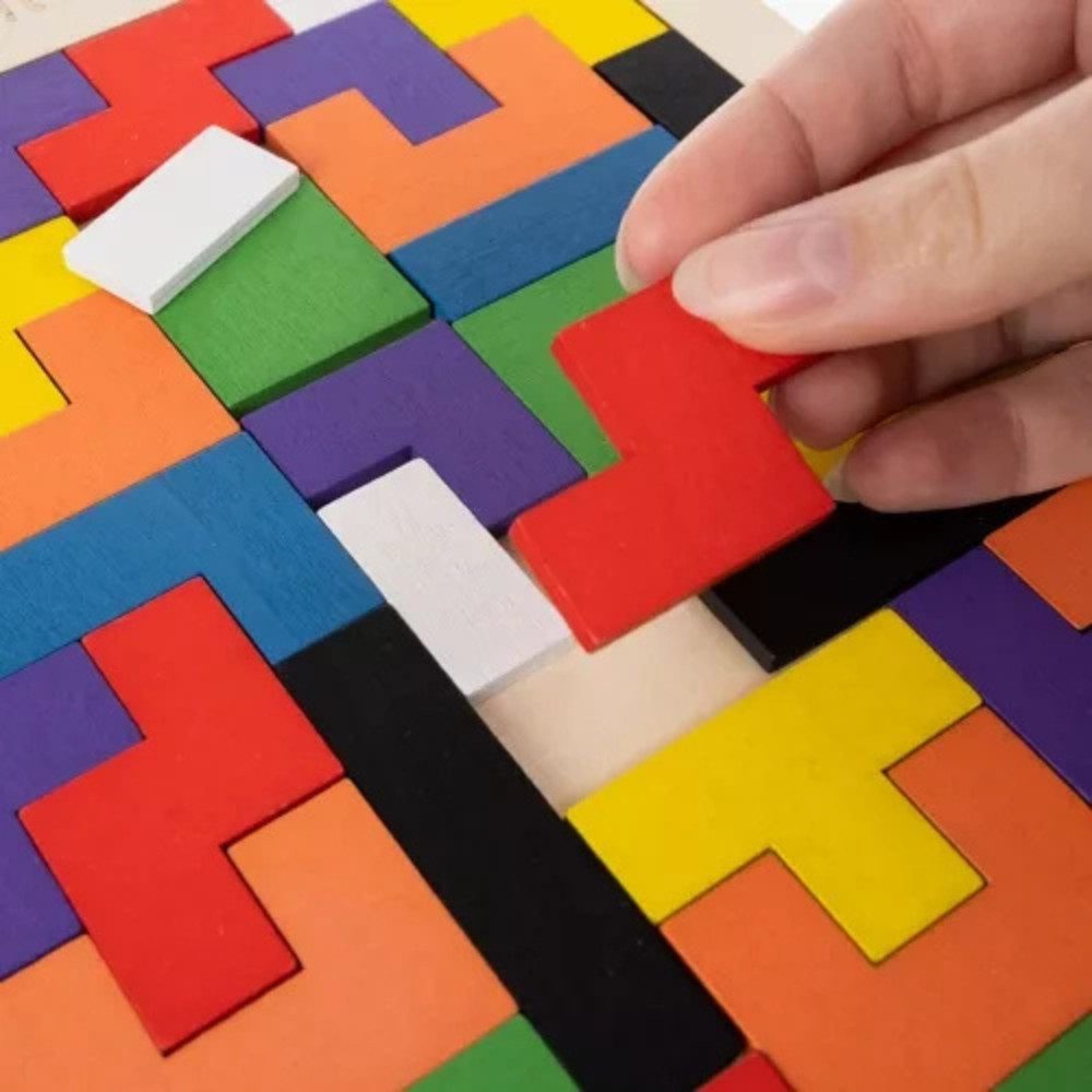 KRUZZEL Rahmenpuzzle Holzpuzzle Kinderpuzzle, 40 Puzzleteile, Logisches Puzzlespiel für Kinder