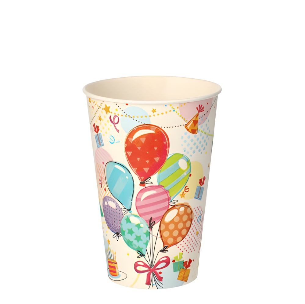 PAPSTAR Einwegbecher Trinkbecher, Pappe 0,2 l Ø 7 cm, 9,7 cm Fete 140 Stk, Pappe