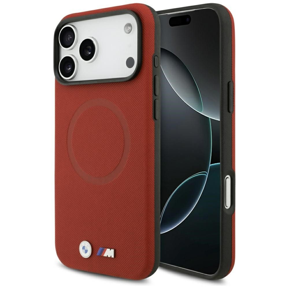 BMW Handyhülle Schutzhülle Magnethülle Smartphonehülle 6,9 Zoll, MagSafe-Magnetring, Metall-Logo, erhöhte Ränder