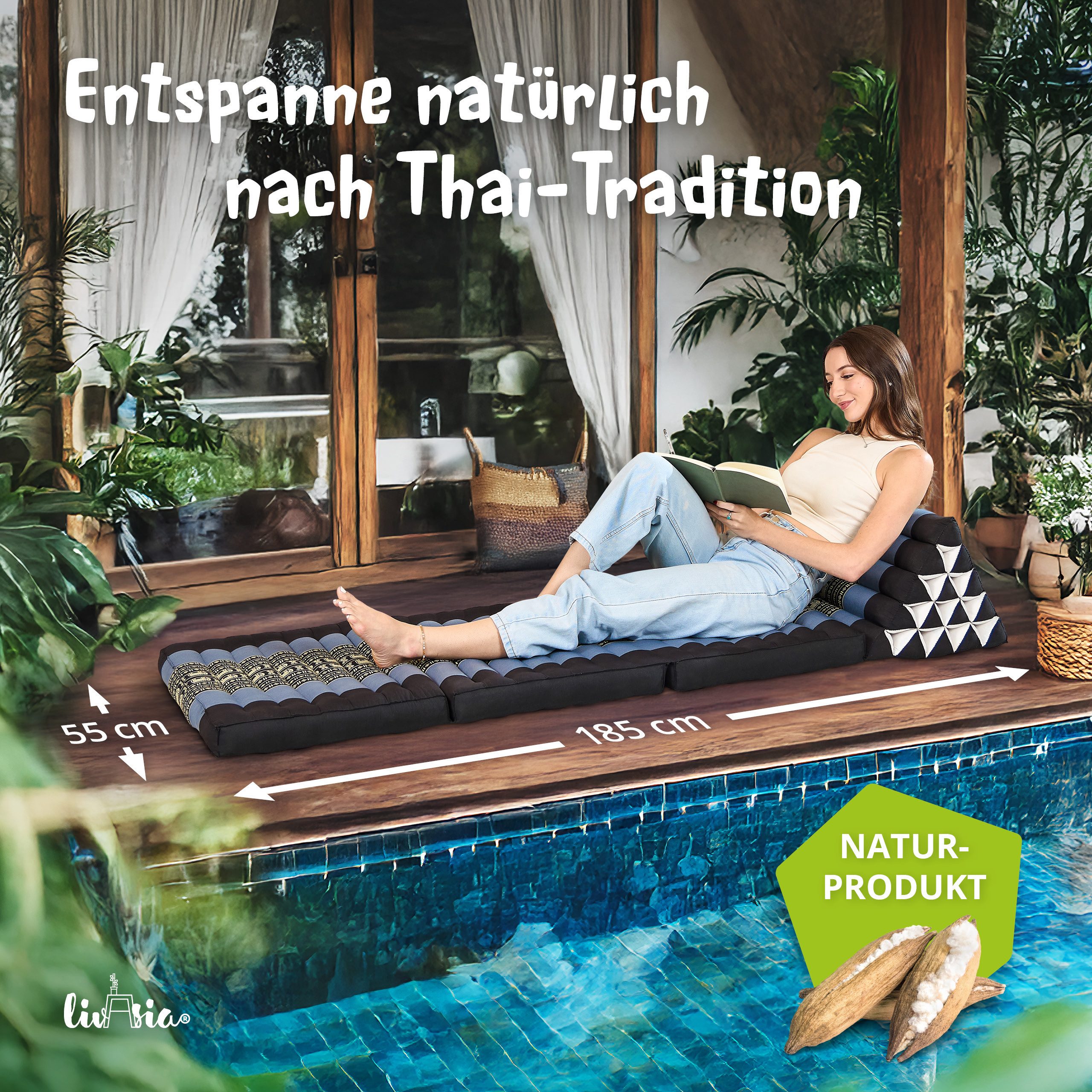 livasia Sitzsack Thaikissen XXL hoch, vegan günstig online kaufen