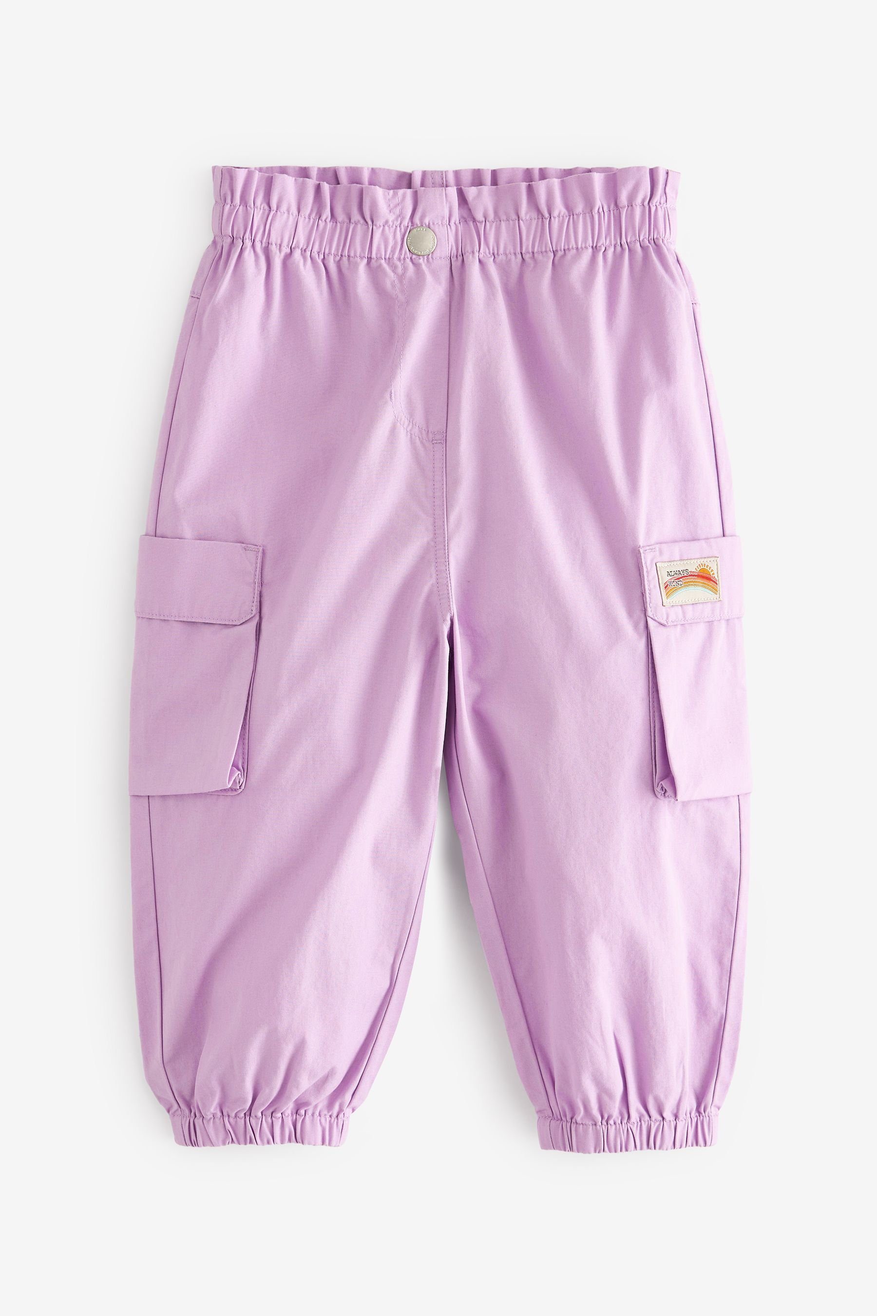 Next Cargohose Hose mit Cargo-Taschen (1-tlg) Purple