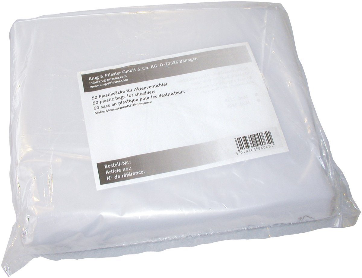 IDEAL Aktenvernichter-Auffangbeutel Einwegplastiksack 2465 XXL / 2501-3 / 2602-4 / 2102-4 / 3802