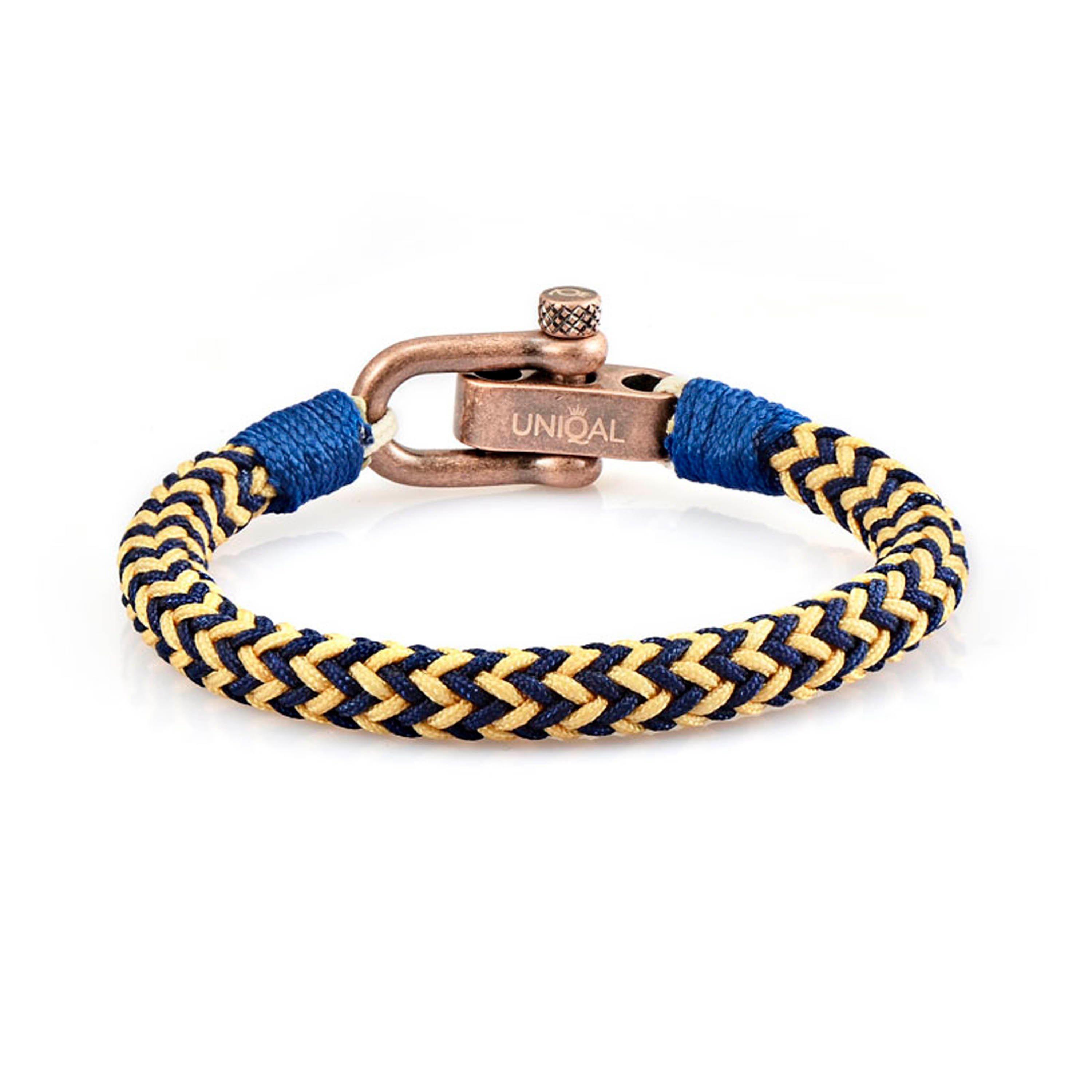 Segeltau, nautics, (Edelstahl, Schäckel maritime, UNIQAL.de Casual Maritime Armband Daryah handgefertigt) Armband Style, aus "OCEAN" Segeltau