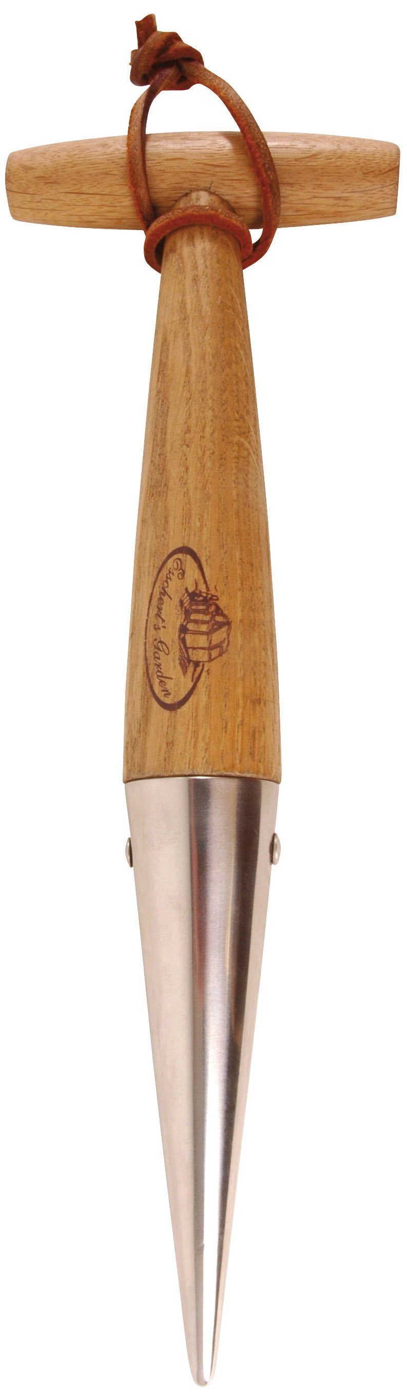 Gartenpflege-Set Edelstahl Setzholz Pflanzholz Pflanzhilfe Garten Setzlinge Holz