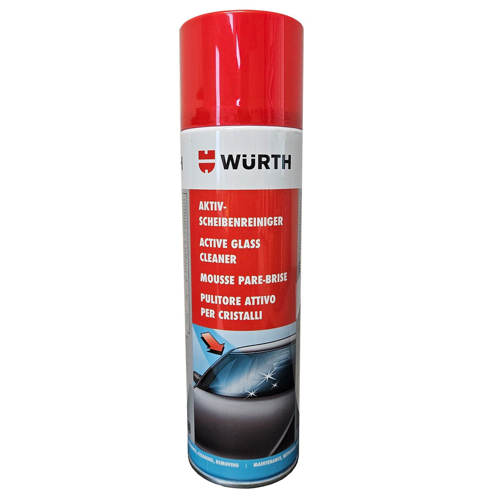 Würth Aktiv Scheibenreiniger Dose 500 ml 089025 Glasreiniger Auto-Reinigungsmittel (Glasreiniger)