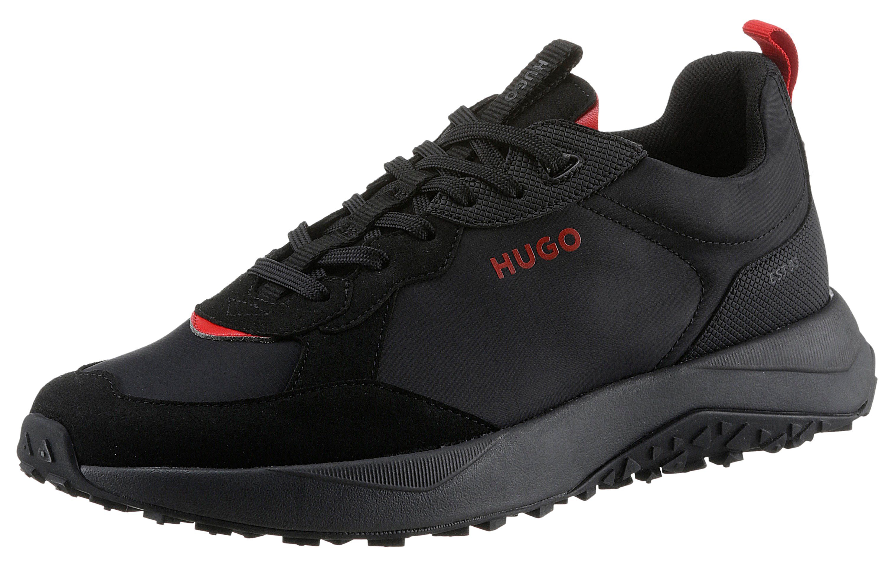 HUGO Kane_Runn Sneaker mit Anziehlasche schwarz