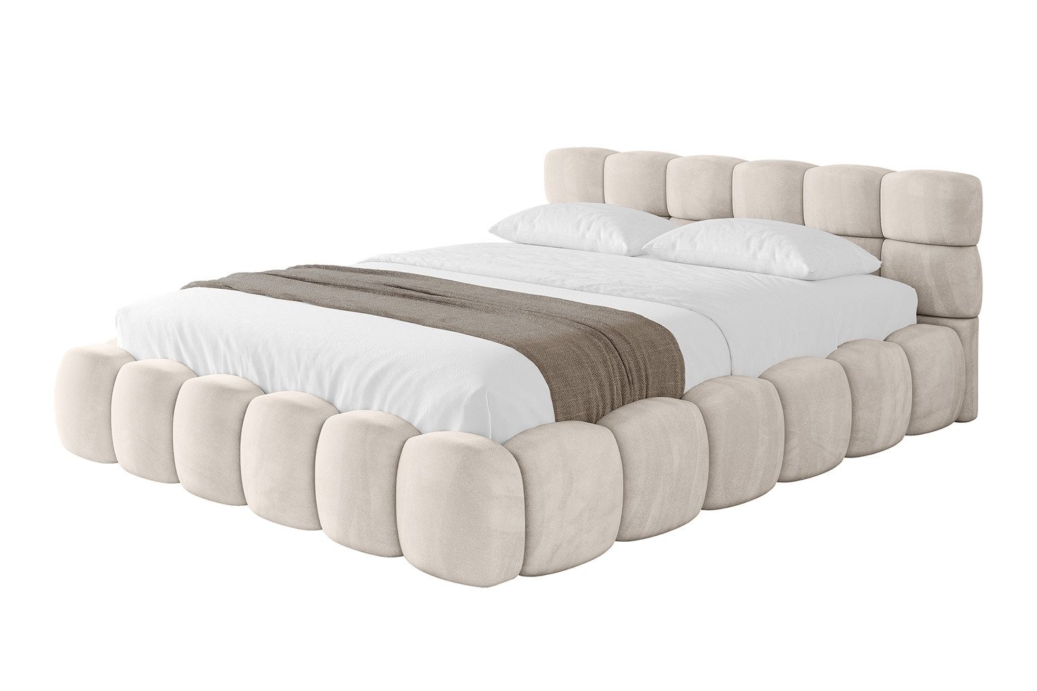 ALTDECOR Polsterbett LEYA-v1 (Polsterbett mit Bettkasten und Lattenrost, Bo günstig online kaufen