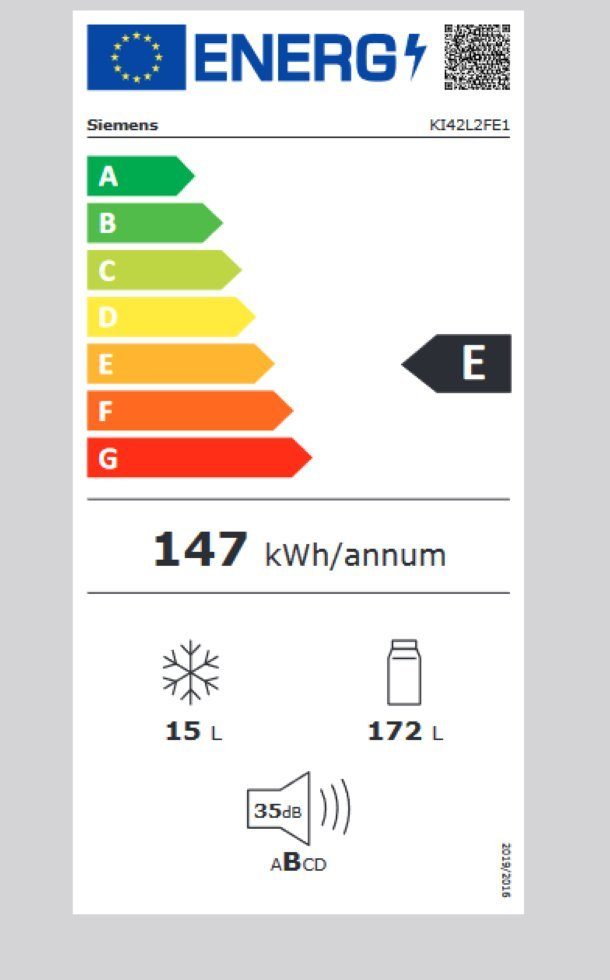 SIEMENS Einbaukühlschrank iQ100 KI42L2FE1, 122,1 cm hoch
