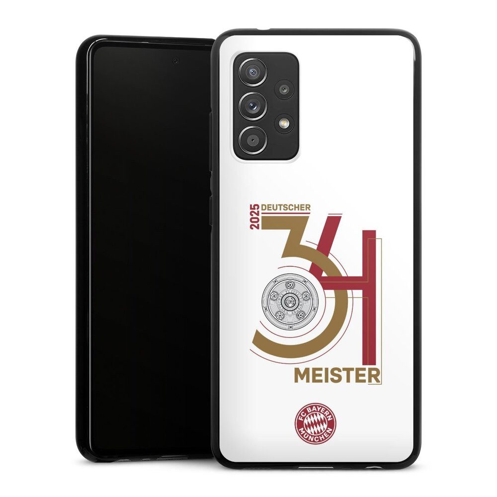 DeinDesign Handyhülle FC Bayern München Meister Offizielles Lizenzprodukt, Samsung Galaxy A52s 5G Silikon Hülle Bumper Case Handy Schutzhülle