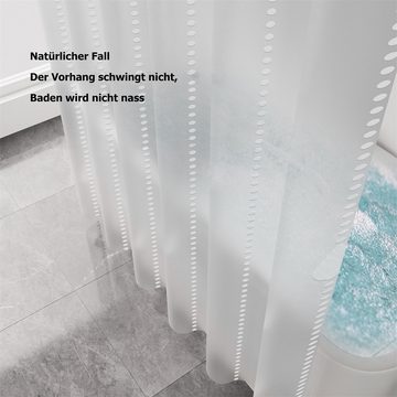 RefinedFlare Duschvorhang Wassertropfen-Druck, transparenter, weißer, wasserdichter Duschvorhang (1-tlg)