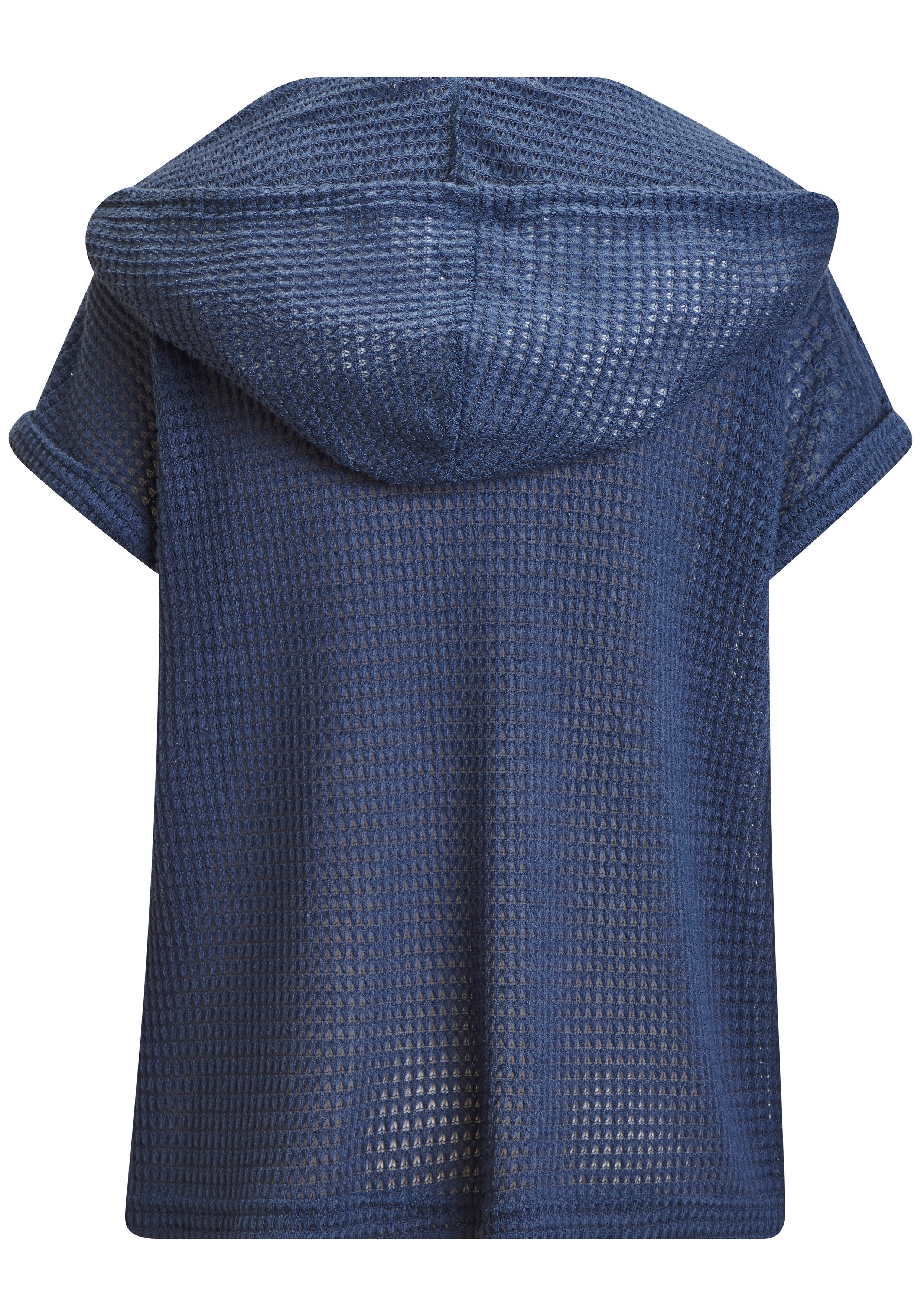 LASCANA Kapuzenshirt aus Waffelstrick mit Knopfleiste – Bild 4 von 5