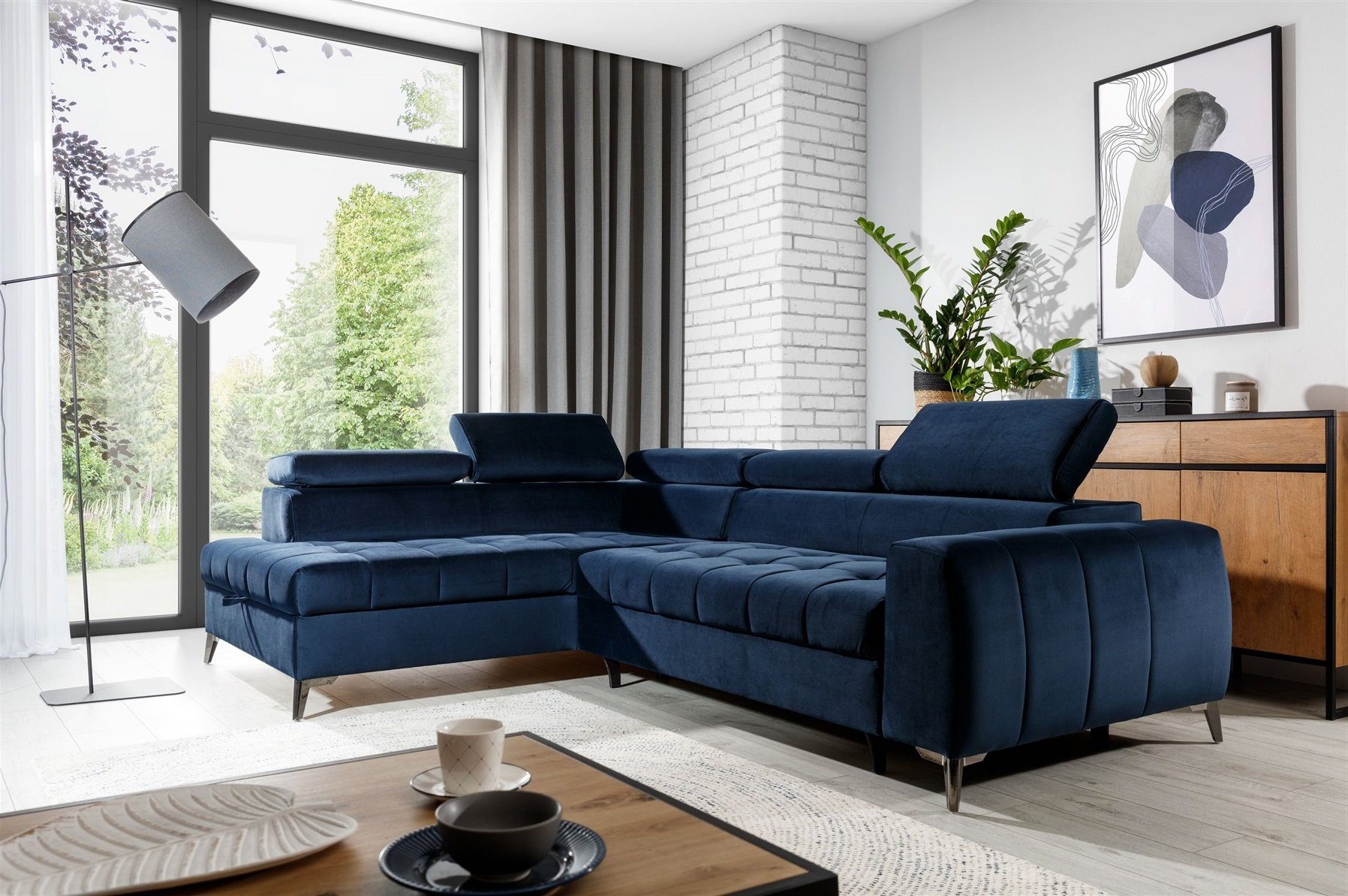 Fun Möbel Ecksofa Ecksofa Schlafsofa AGNESA günstig online kaufen