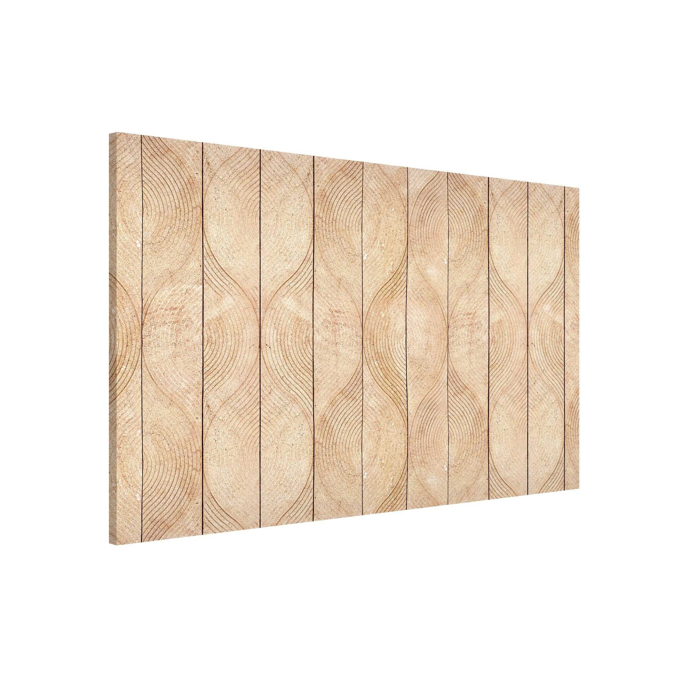 Bilderdepot24 Magnettafel Küche beige Beige Stein Ornamentik, (1-tlg., Magnetboard Pinnwand für die Wand - metallische Tafel für Magnete), Magnetwand groß mit Motiv Büro Memoboard magnetisch Querformat