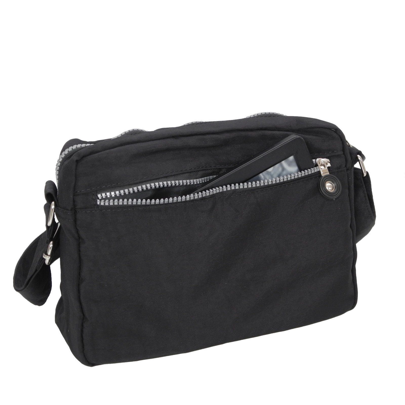 Umhängetasche Auswahl Bag Bag - Street BAG STREET Crossbody Schwarz Stofftasche Umhängetasche