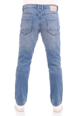 TOM TAILOR Straight-Jeans Herren Jeanshose Marvin Regular Fit Denim Hose mit Stretch