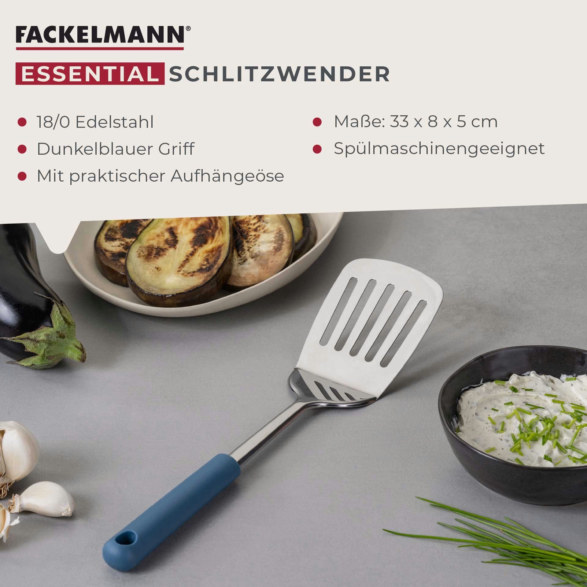 FACKELMANN Pfannenwender Robuster Schlitzwender, Küchenhelfer, Bratwender