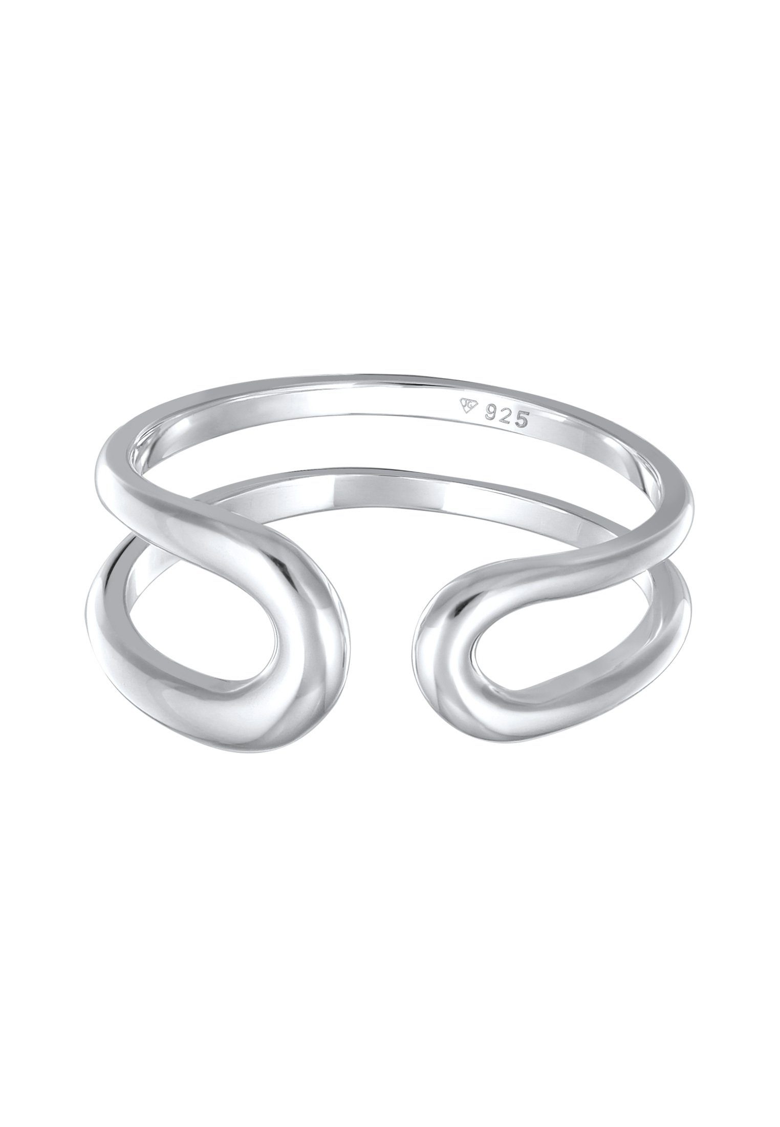 Elli Premium Fingerring Offen Modern Verstellbar 925 Silber günstig online kaufen