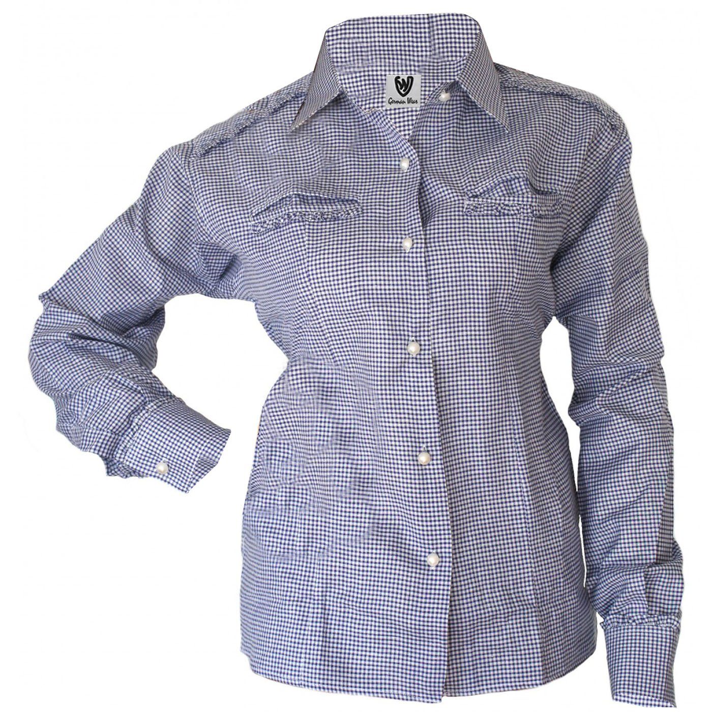 German Wear Trachtenbluse GW1521 Bayerische Langarm günstig online kaufen