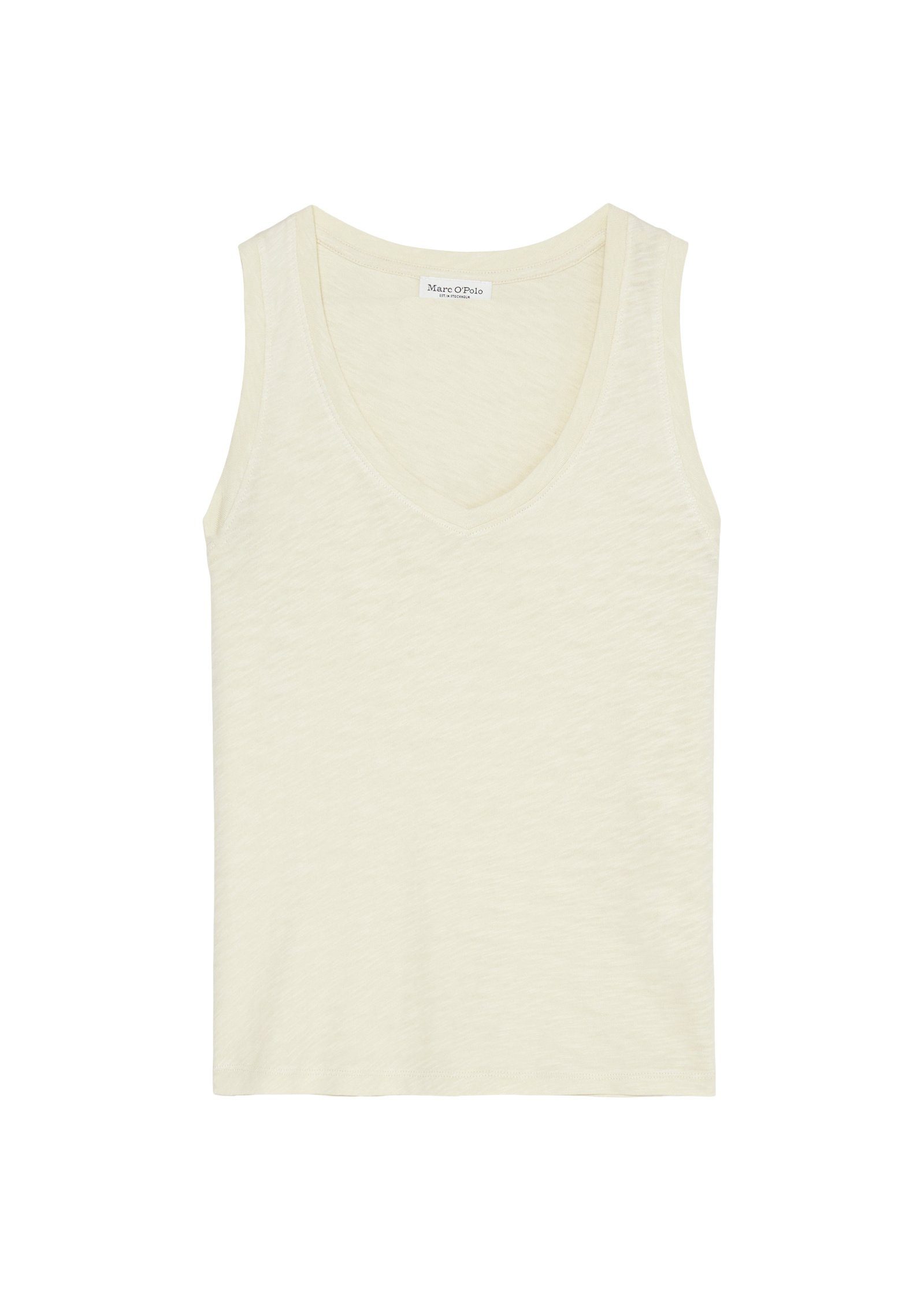 Marc O'Polo T-Shirt Jersey Slub beige Cotton Organic aus