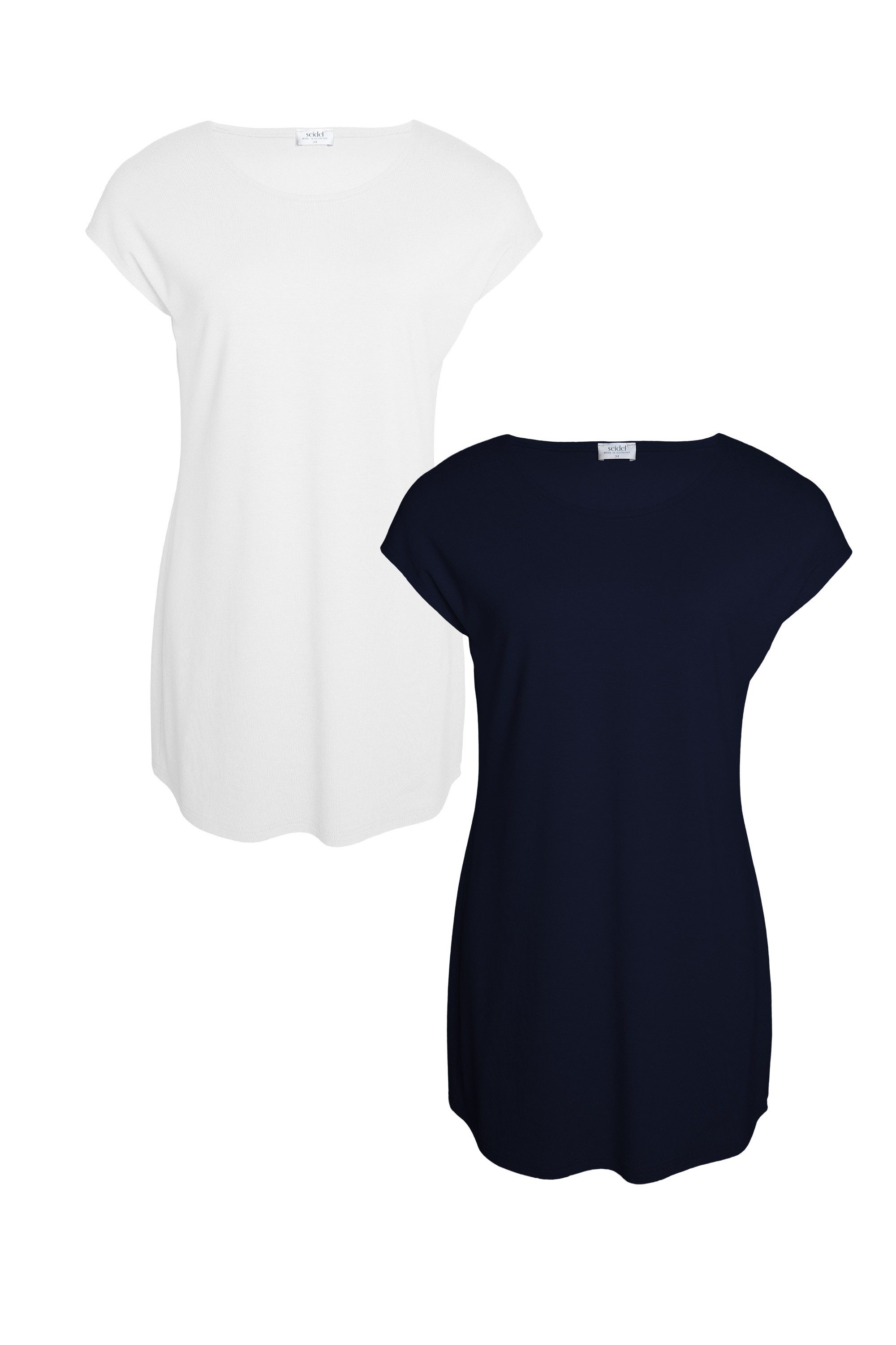 Seidel Moden Longshirt Otto exclusiv (2-tlg) 2er Pack Rundhals - Viskose - MADE IN GERMANY