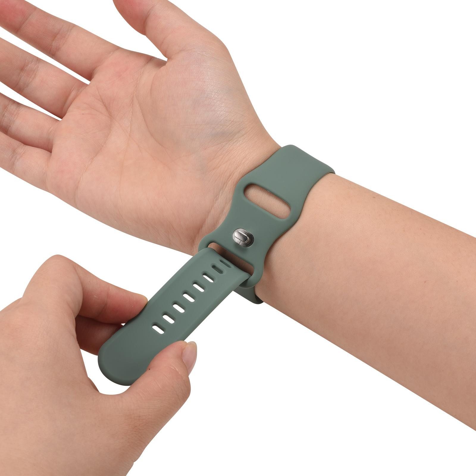 CoolGadget Smartwatch-Armband Fitnessarmband aus Silikon iWatch, für Apple Watch 1 - 6 7 8 9 10 11 SE 1 2 3 Ultra 1 2 3 42 44 45 49 mm