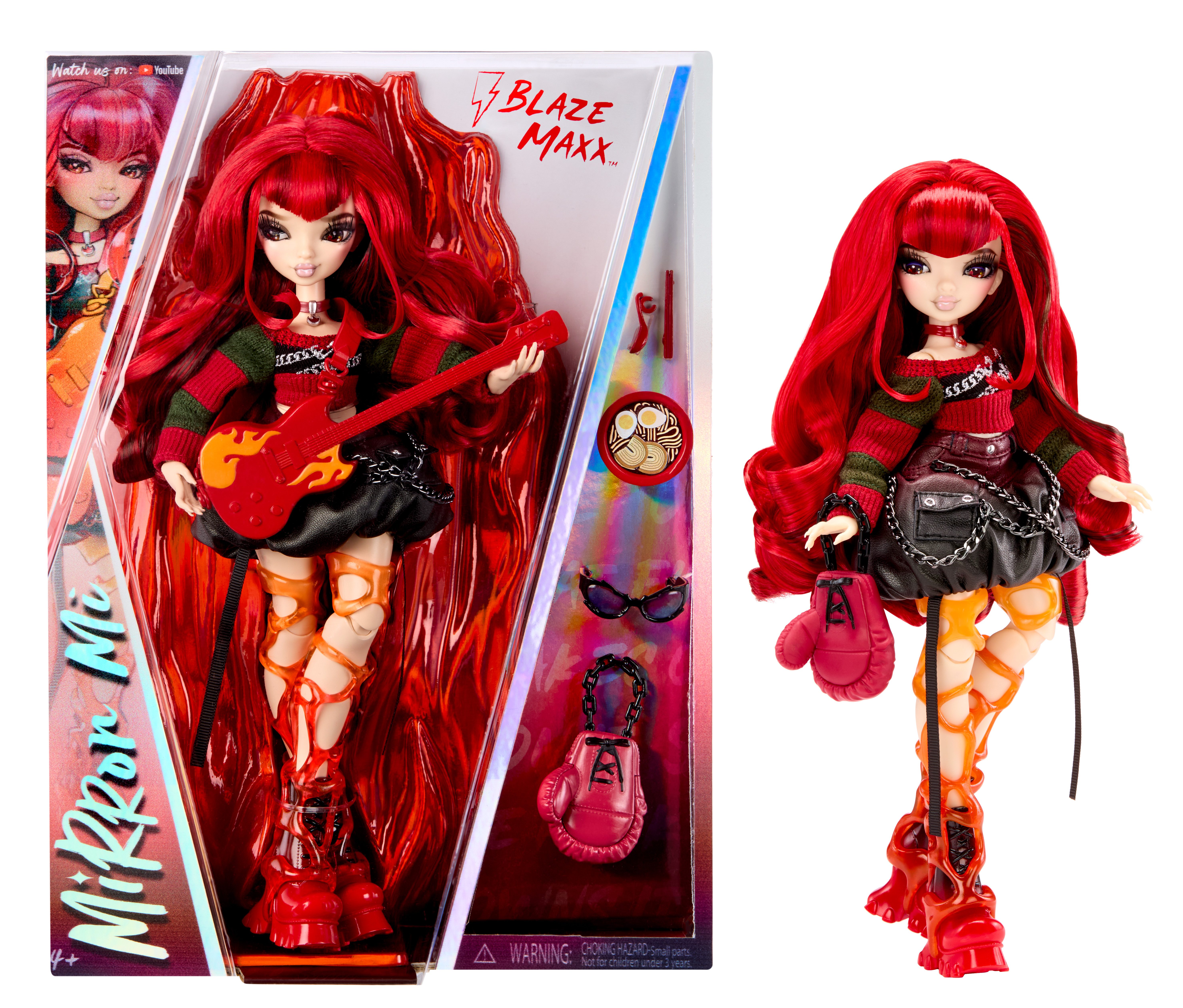 MGA ENTERTAINMENT Anziehpuppe MirrorMi Fashion Doll - Blaze Maxx (Electric)